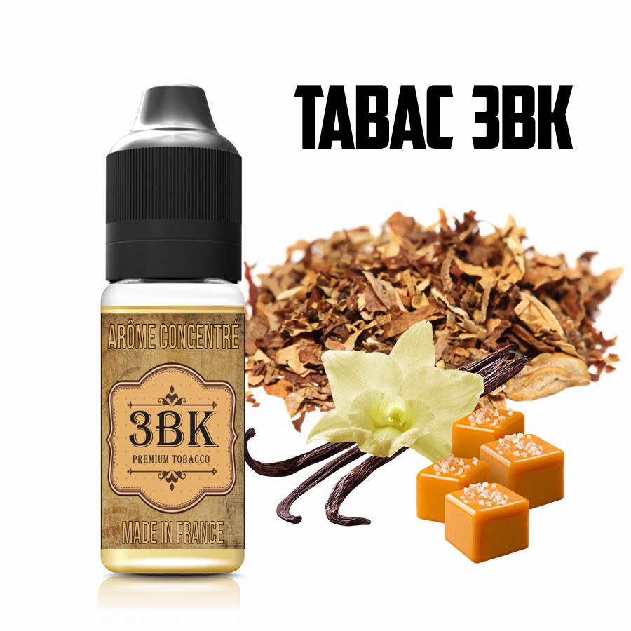 E-liquide naturels - Goût arôme tabac 3BK - VDP