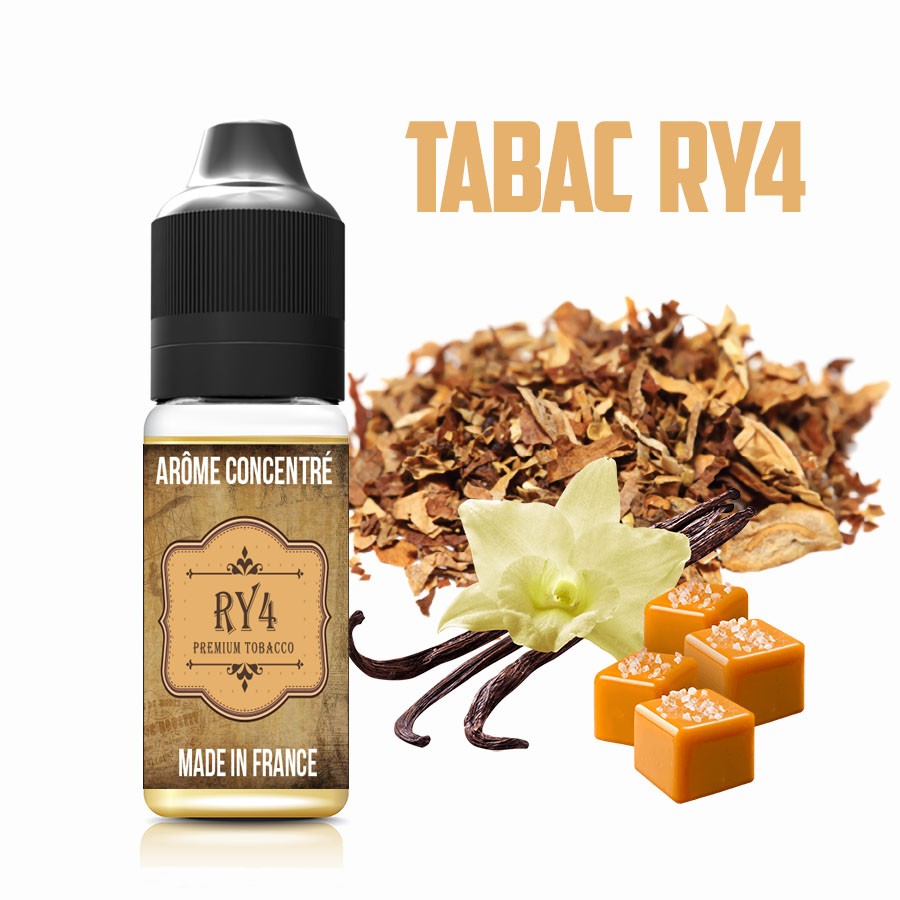 E-liquide naturels - Goût arôme Tabac RY4 - VDP