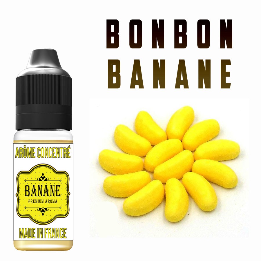 E-liquide naturels - Goût arôme Bonbon banane - VDP