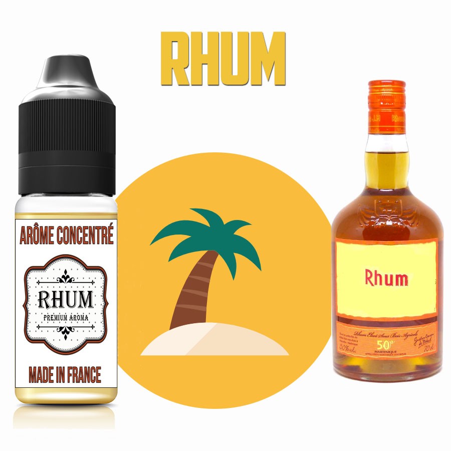 E-liquide naturels - Goût arôme Rhum ambré de Martinique - VDP