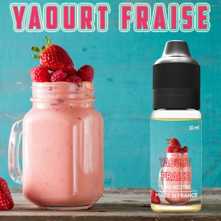 E-liquide naturel - Gout yaourt Fraise - laboutiquevdp